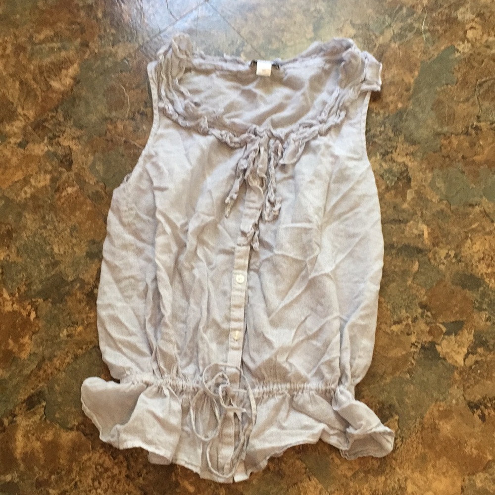 LOFT button down tank top